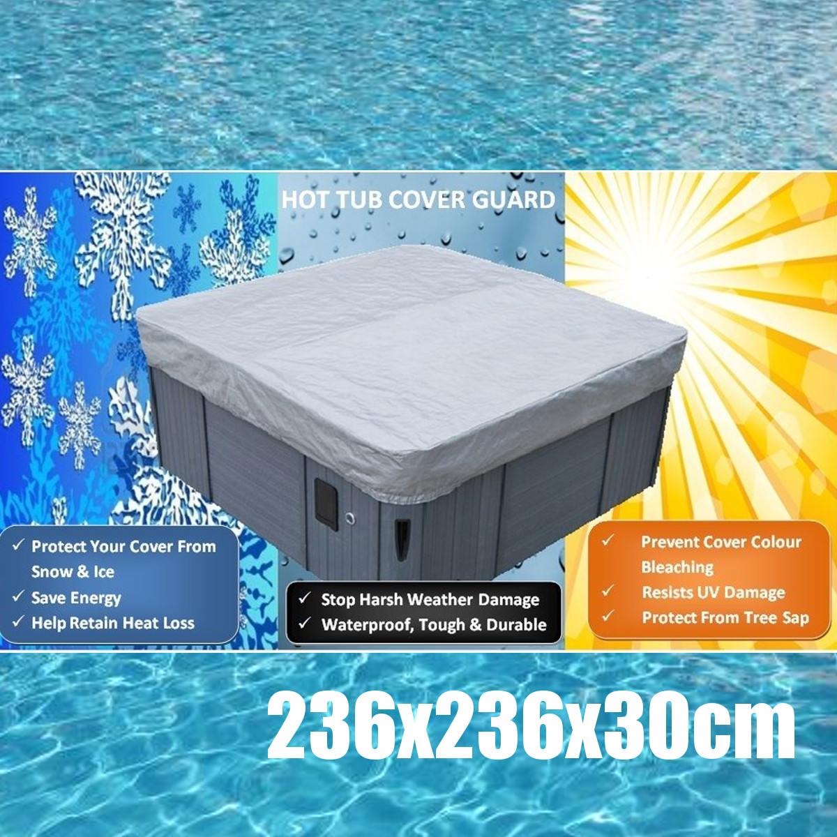 236x236x30cm Universal Tub Cover Waterproof Dust/UV proof Cover SPA Cap Cubierta Protector Jacuzzis Hotspring Spa Cubrir Cubiert