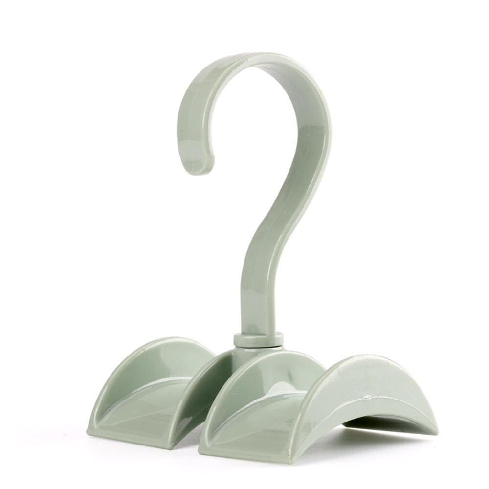 Multifunction Tie Coat Closet Hanger Bag Plastic Hanger Laundry Rack Rotated Storage Organizer Tool Without Wardrobe Punch G1X0: green