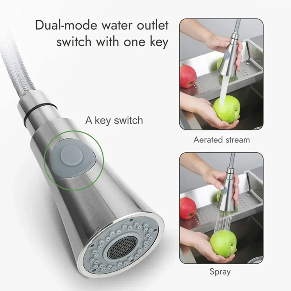Spray Tap Head Universal Kitchen Pull Out Spray Head Replacement Sink Faucet Basin Mixer Tap Kitchen Faucets Pull-Out Faucet