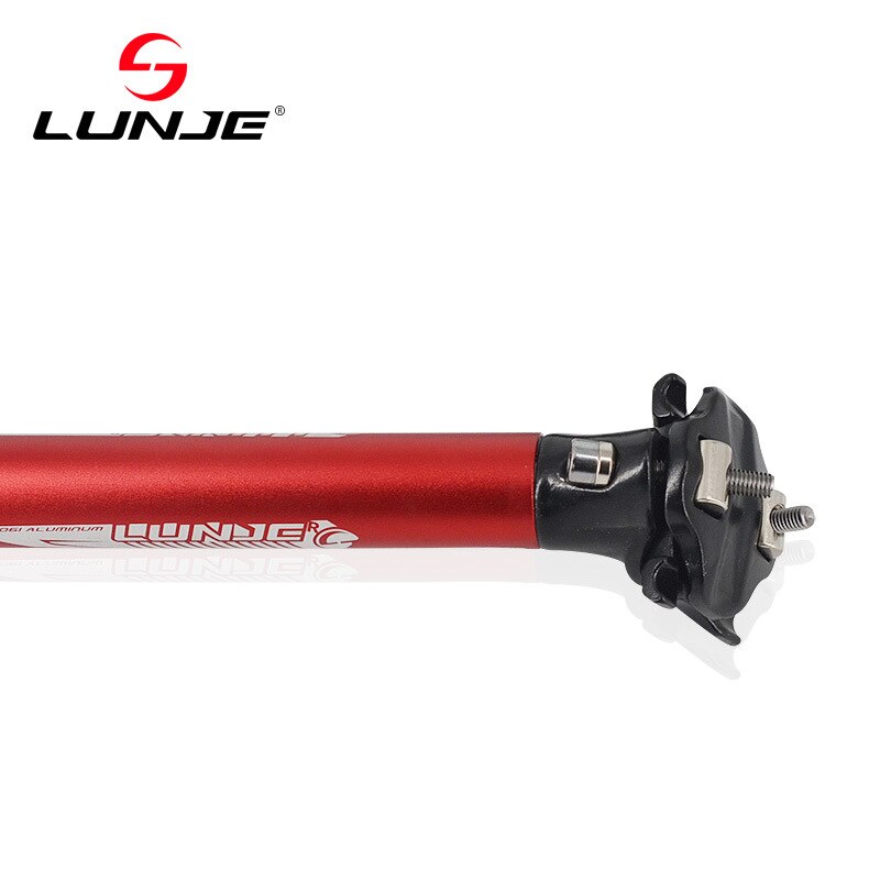 Tige De Selle Vélo Suspension 30,9x350mm - Alliage Alu Noir/rouge - X AUTOHAUX - Neuf