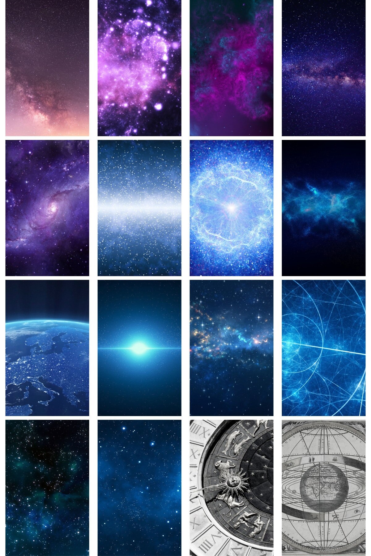 Galaxy Muur Poster Collage Set-40 Pcs-Esthetische-Ruimte Poster Set-10cm * 15Cm