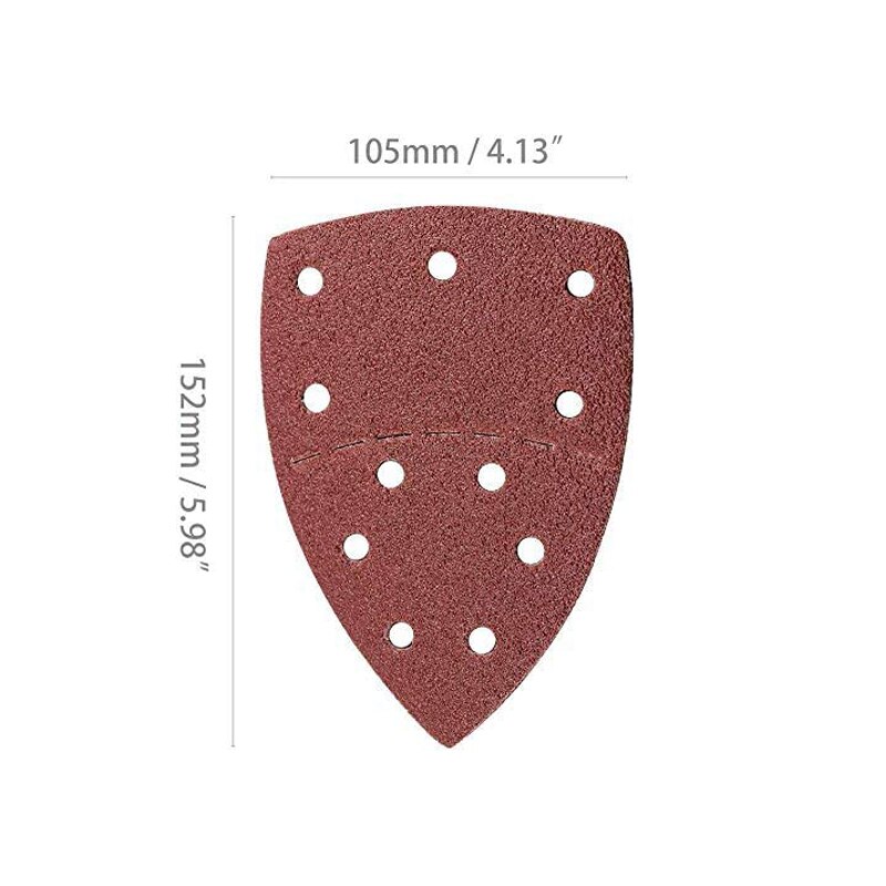 60pcs Mouse Sanding Sheets Hook and Loop Sander Pads Sand Paper Assorted 40/60/80/ 120/180/ 240/ Grits Fit Bosch Multi-Sander