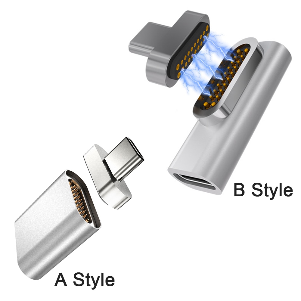 20 Stifte Magnetische USB C Adapter Typ C Stecker PD 100W schnell aufladen Für MacBook Profi Pixel samsung S10 Huawei