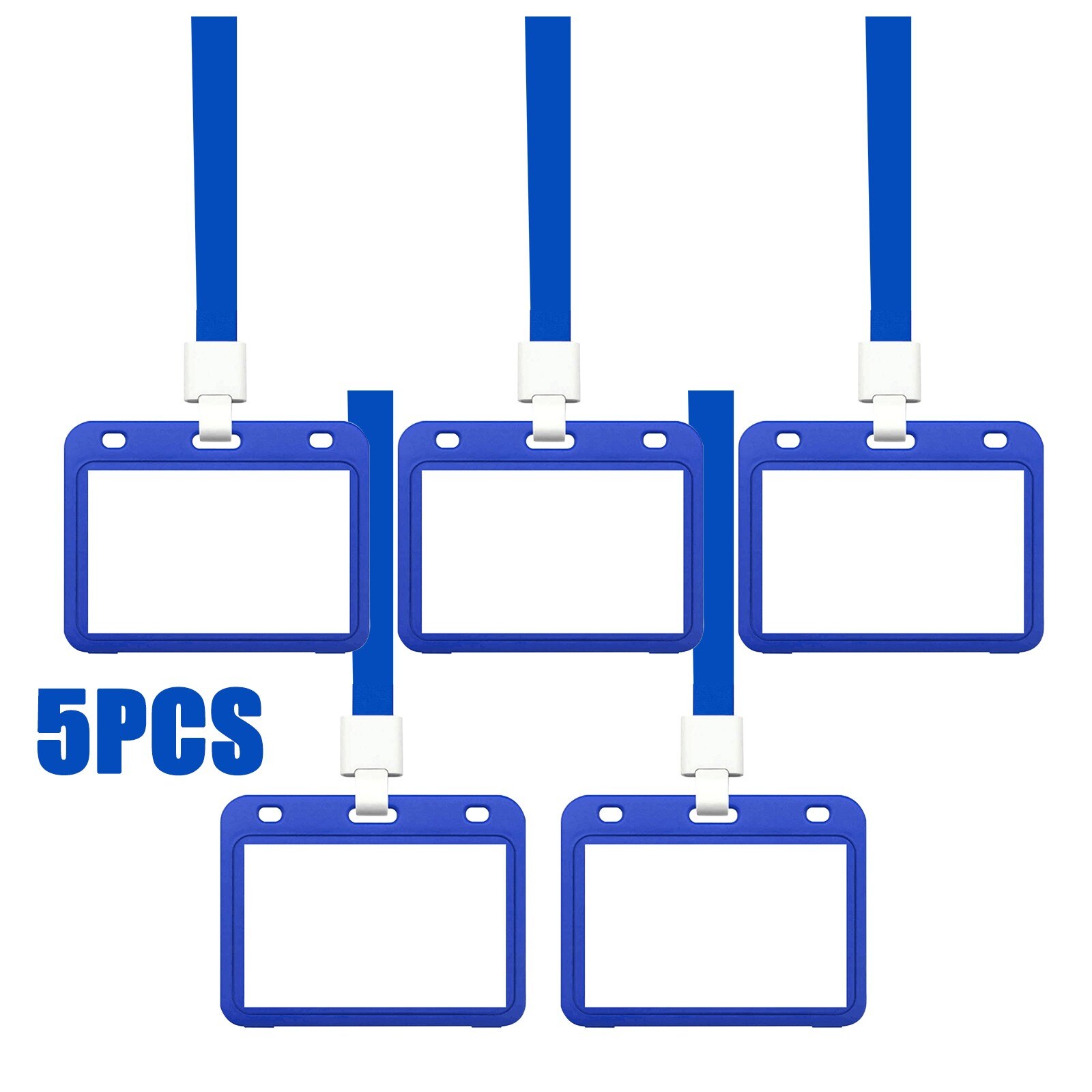 1/2/5PC Clear Vaccination Card Protector Vaccine Card 4x3 Protective Waterproof PVC Health Card Case for CDC Immunization Badge: Blue 5pc