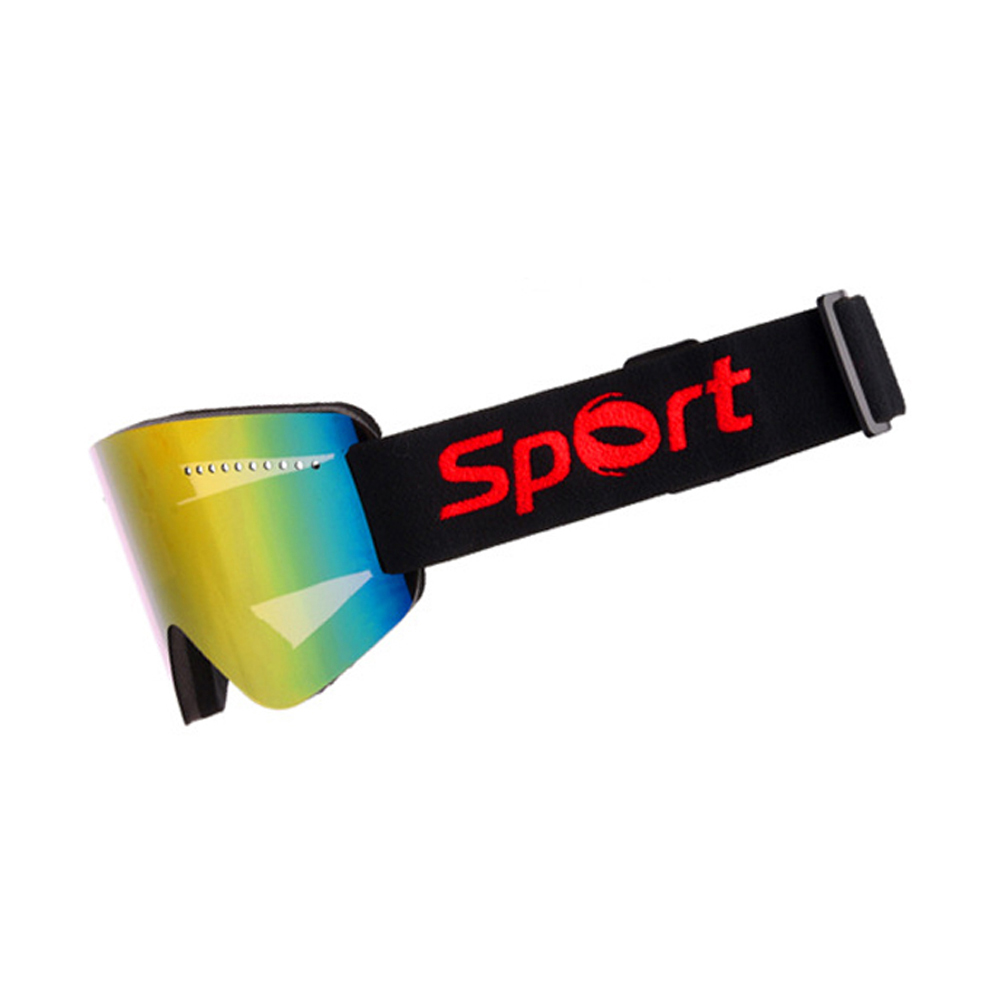 Skibril Skiën Mannen Vrouwen Sneeuw Snowboard Goggles Single Lagen UV400 Anti-fog Grote Ski Masker Bril