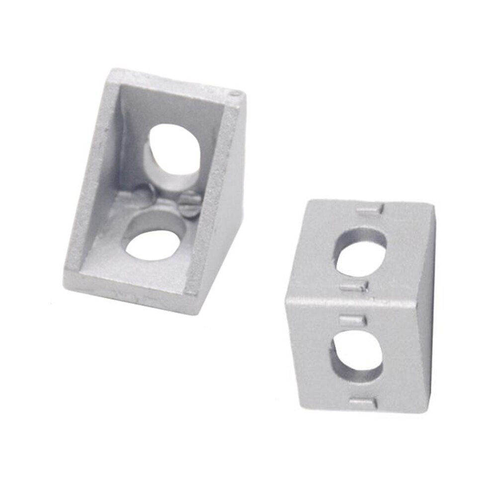 20pcs/lot 2028 Corner Fitting Angle Aluminum Connector Bracket Fastener 3030 Industrial Corner Bracket