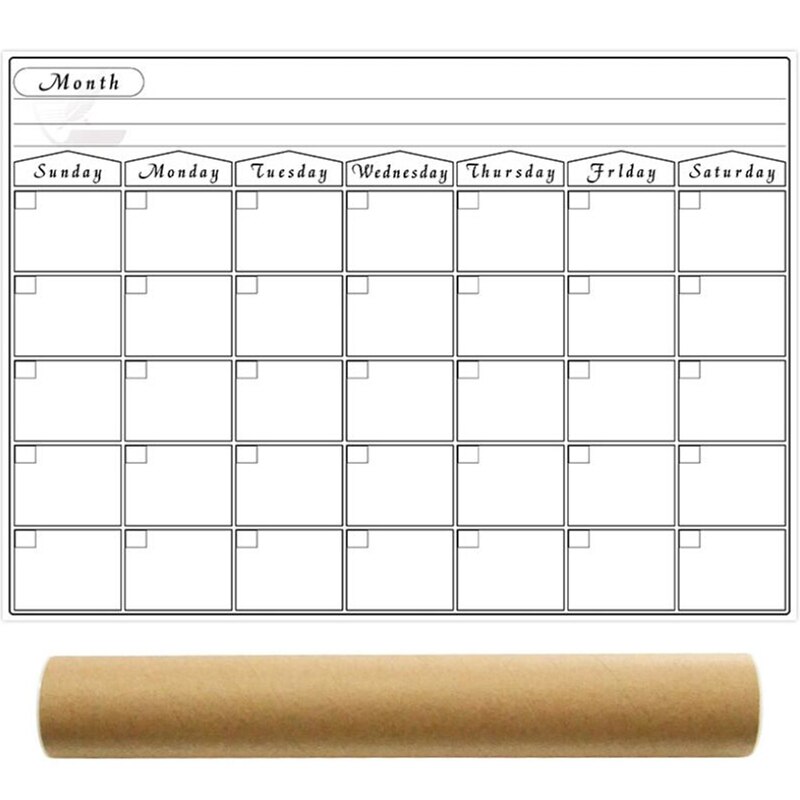 Magnetic Weekly & Monthly Planner Children's Summer Vacation Winter Daily Time Management Message Drawing Whiteboard