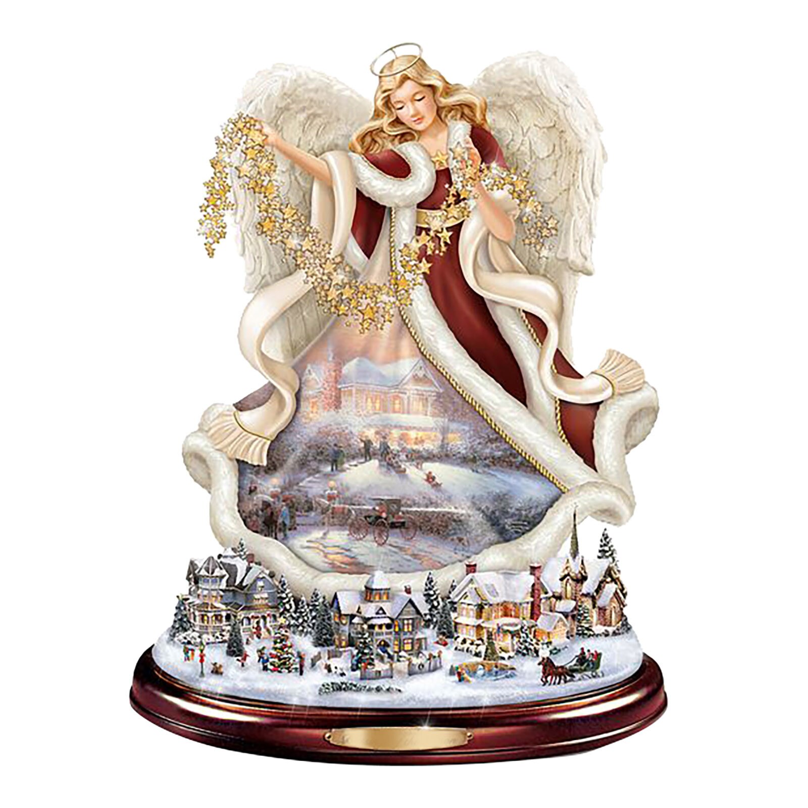 Christmas Tree Rotating Sculpture Train Decorations Paste Window Paste Stickers Christmas Decorations for Home Adesivos de pared: R