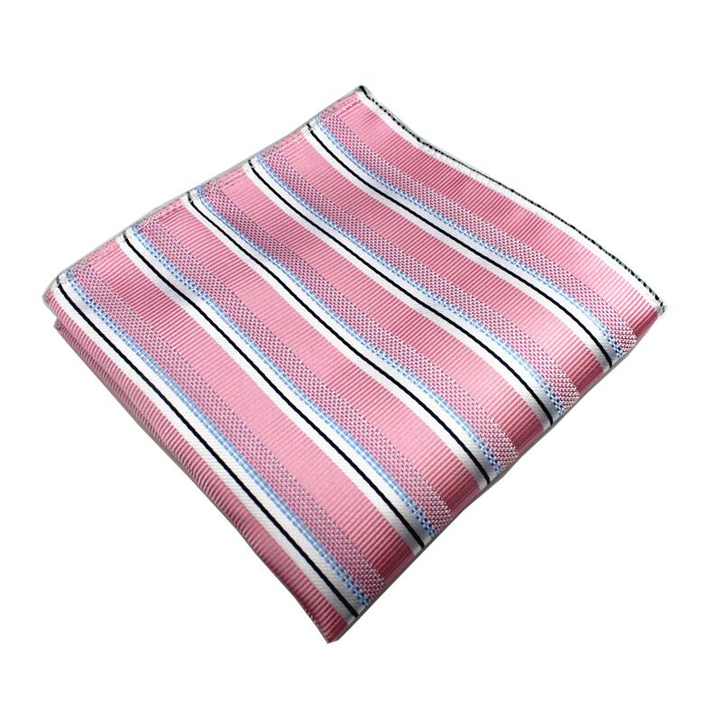 Mouchoir en soie Plaid tissé motif Paisley Hanky pour hommes, pochettes carrées, idéal pour les affaires, mariage: 08