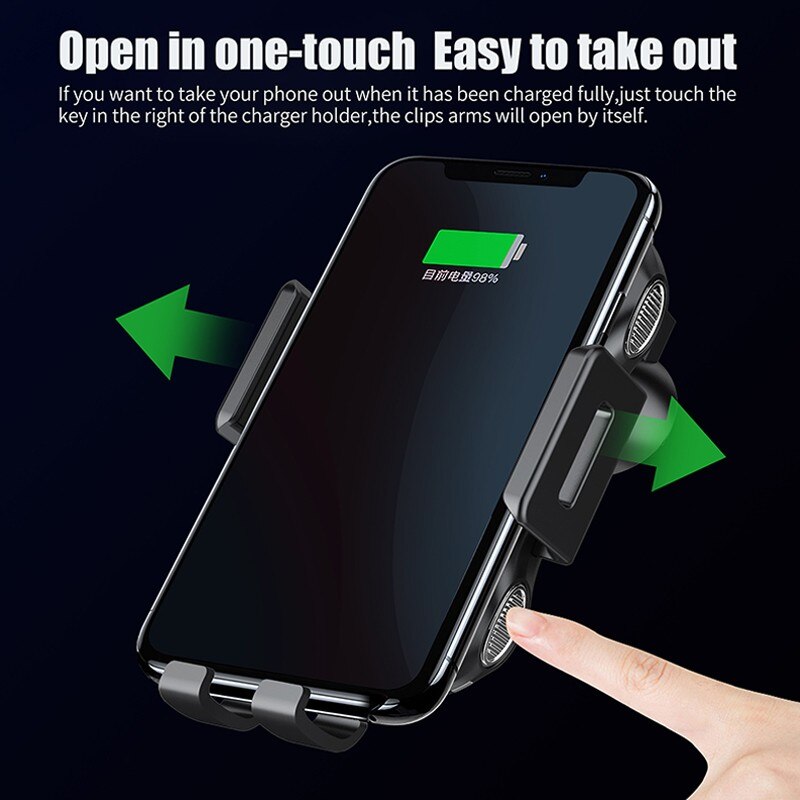 Voor Galaxy Note 20 5G Qi Snel Opladen Pad Voor Samsung Galaxy Note 20 Ultra Draadloze Oplader Auto Telefoon houder Stand