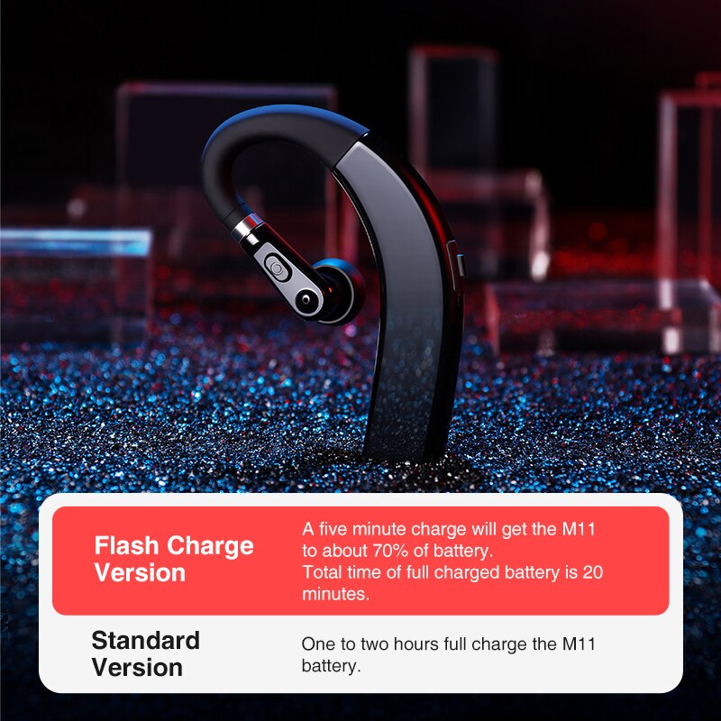 M11 Bluetooth Kopfhörer Drahtlose Kopfhörer Freihändiger Ohrhörer Headset Mit HD Mikrofon Für Telefon iPhone xiaomi Samsung Huawei