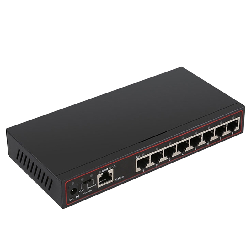 Ethernet Switch Gigabit Ethernet Switch 9-Port 100/1000Mbps Gigabit Switch Hub Full or Half Duplex Desktop Lan Ethernet