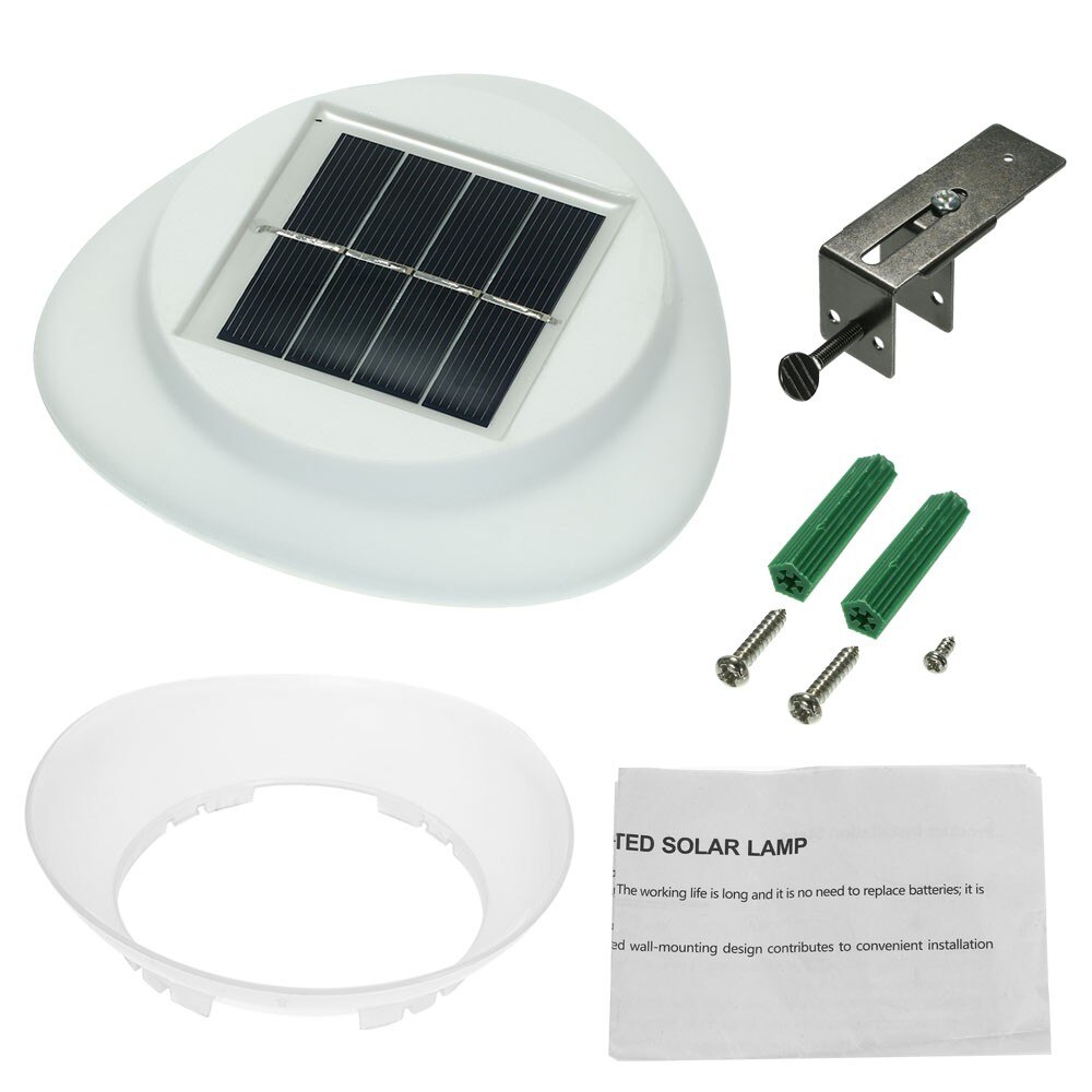 Lámpara de valla de energía Solar con forma de ovni, 9 luces LED para canalones, Panel Solar, luz muy brillante para exteriores, resistente al agua