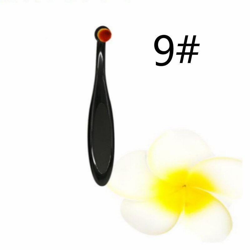 1 stk makeup børste tandbørste stor størrelse 16cm bløde makeup børster foundation ovale børster makeup værktøj børste sæt: Dsca -9