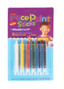 KiWarm 6Pcs 6 Colors Face Painting Crayon Pencils Face Paint: B