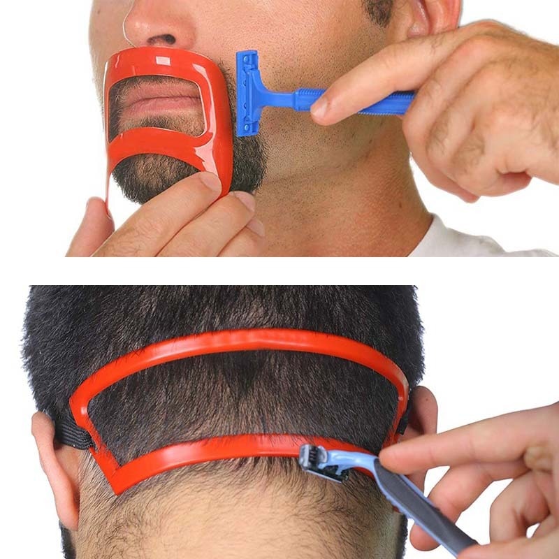 1 conjunto de molde para corte de cabelo e pescoço, barba, modelador, ferramenta estêncil, acessórios para penteado do cabelo, faça você mesmo