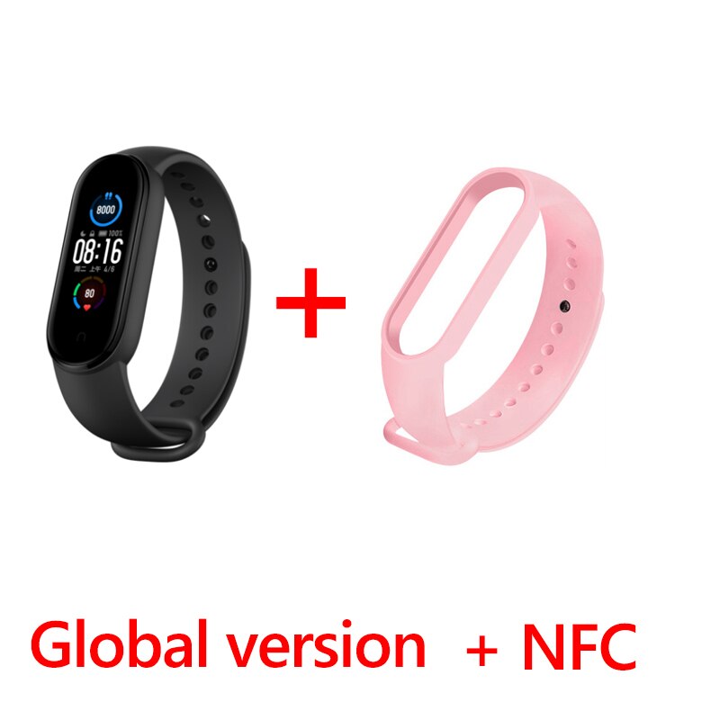 Xiaomi Originale Fascia 5 Braccialetto Intelligente AMOLED Schermo Variopinto di Frequenza Cardiaca Fitness Tracker Bluetooth 5.0 Impermeabile Miband5: style  11