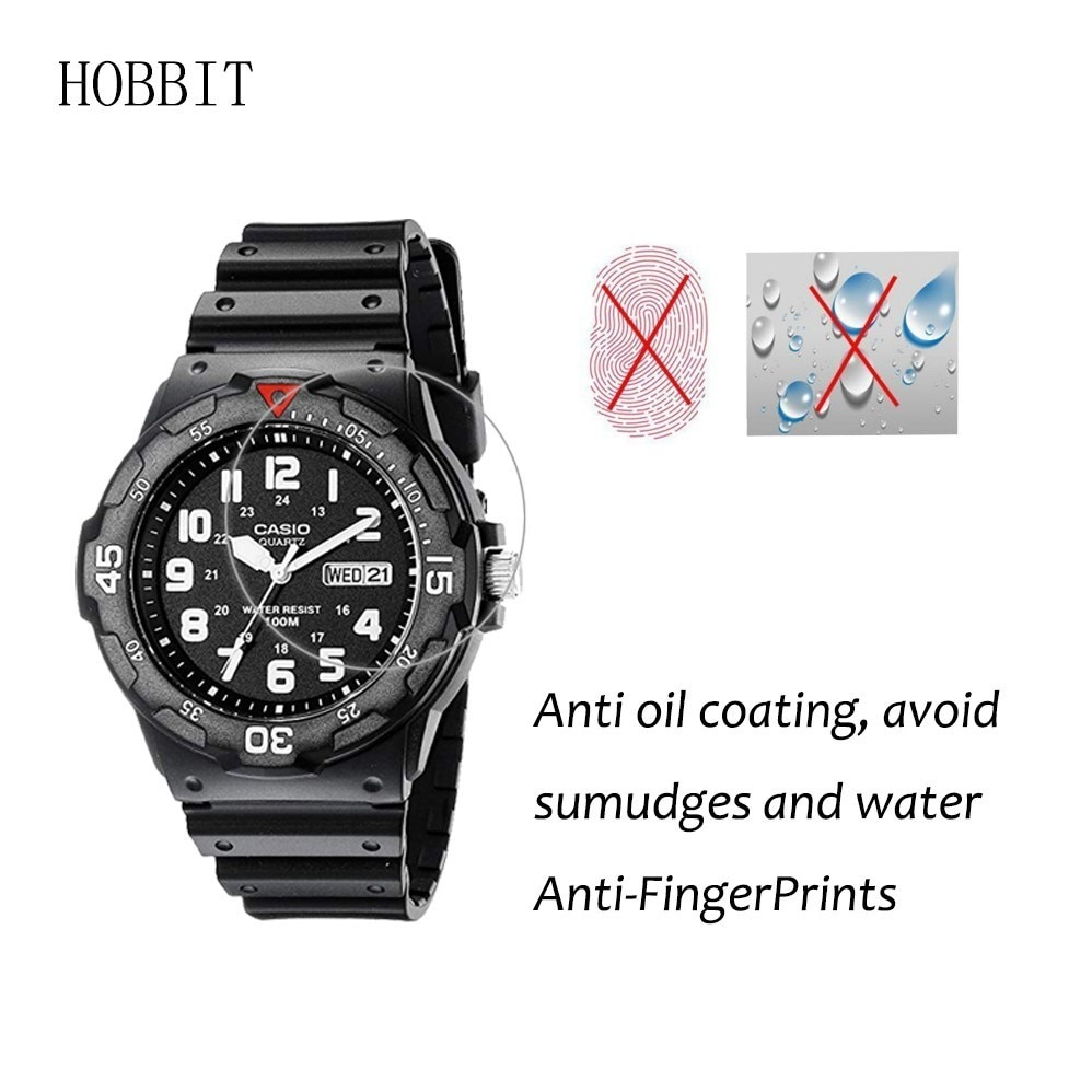 3Pack 5H Nano Explosion-proof Screen Protector for Casio Men's MRW-200H MRW200H MRW-210H MCW100H Watch Screen Protection Film