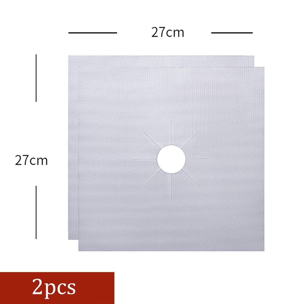 Stove Protector Cover Liner Gas Stove Protector Gas Stove Stovetop Burner Protector Kitchen Accessories Mat Cooker Cover 2/4PCS: 4PC Black
