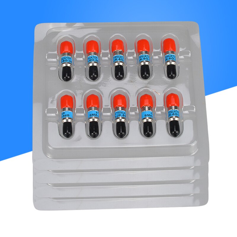 2 pcs 2W attenuator coaxial attenuator SMA-JK male and female 10 20 30DB DC-6G RF signal attenuator