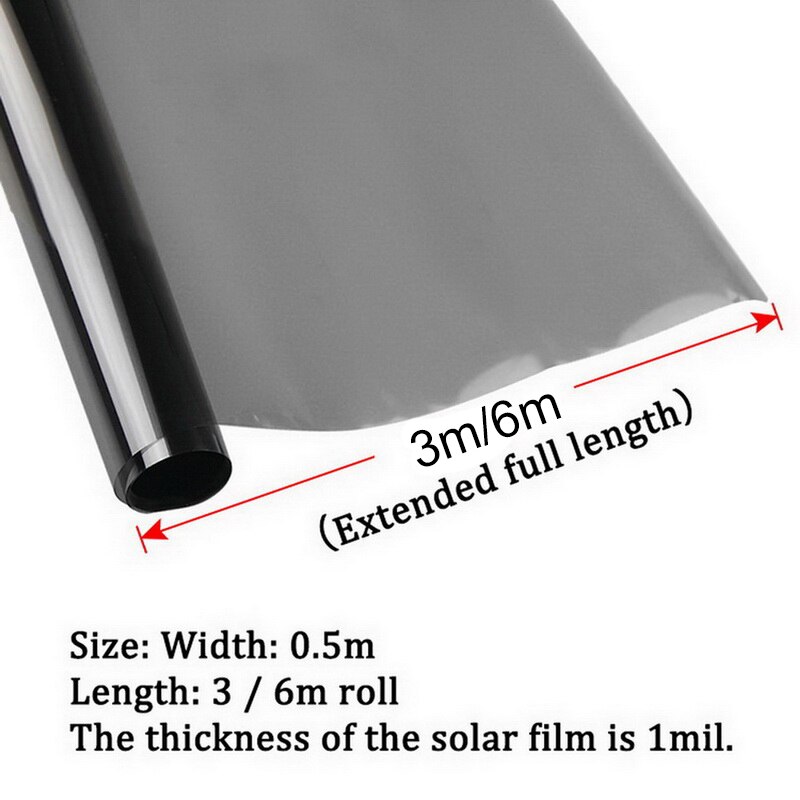 0.5m X 3/6m 1/5/15/25/35/50 Percent VLT Window Tint Film Glass Sticker Sun Shade Film for Car UV Protector foils Sticker Films