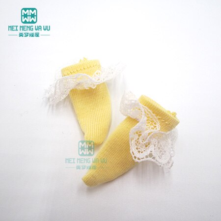 1/6 blyth Azone accesorios de ropa para muñecas calcetines de caramelo de rosa, rojo, azul, caqui: XB--XW--004--L
