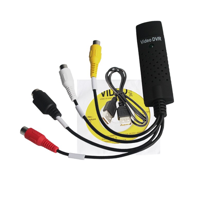 Frete grátis usb 2.0 easycap captura de 4 canais vídeo tv dvd adaptador de captura de áudio cartão dvr para win7/8/10/xp/vista