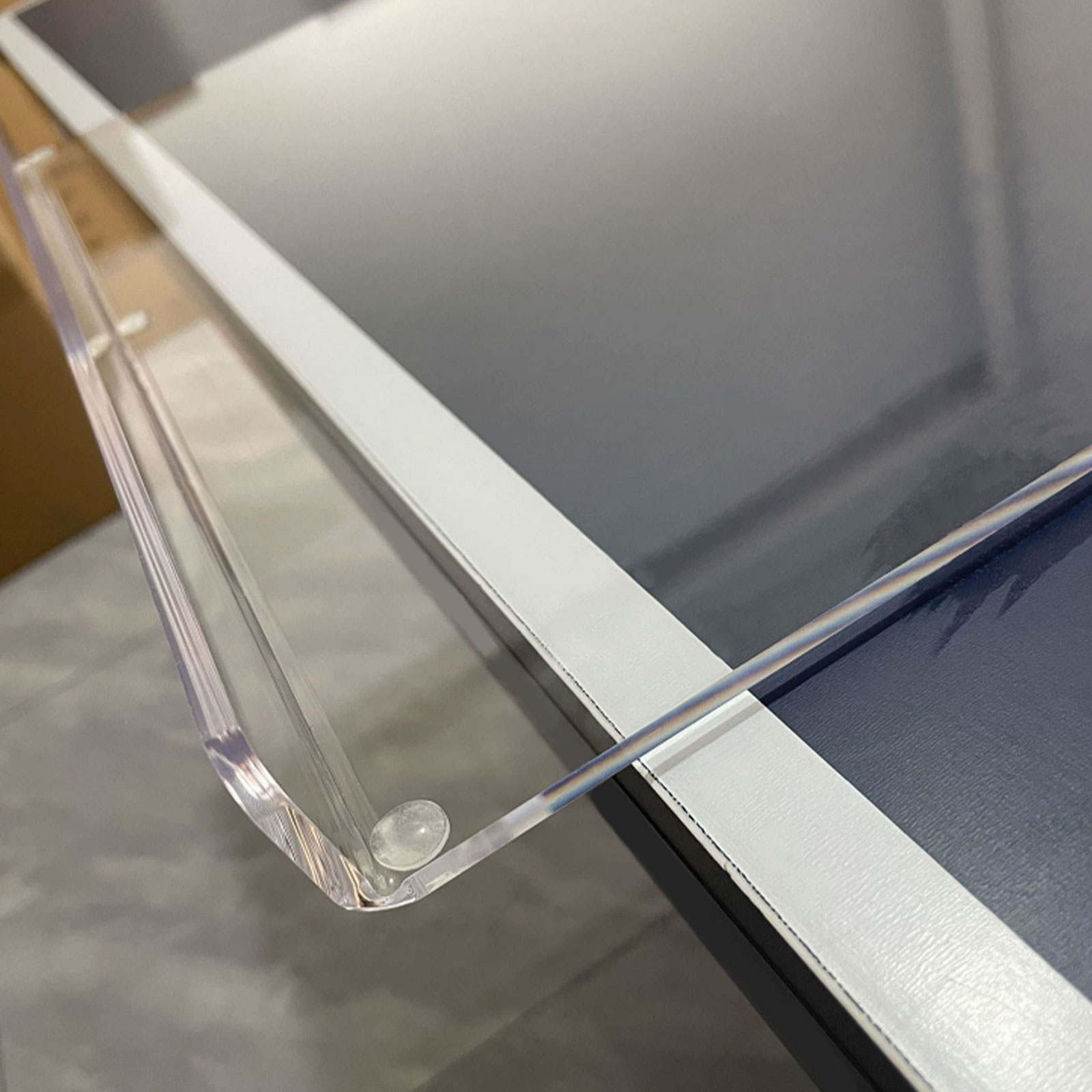 Acrylic Cutting Board Transparent Cutting Board with Lip Edge 40x45cm Rectangle Chopping Board Clear Reusable Cutting Board
