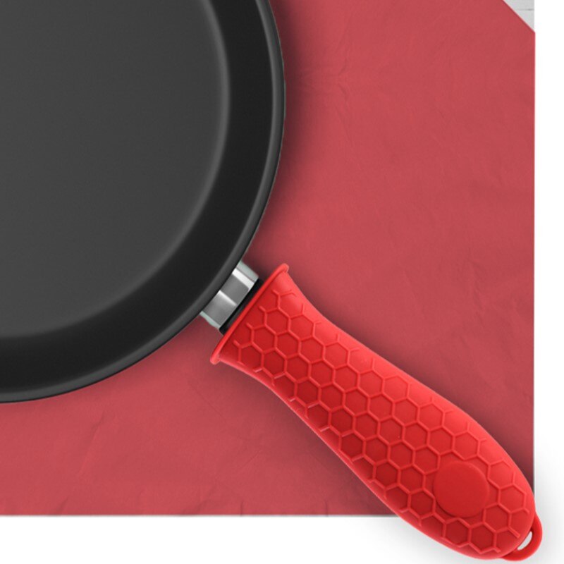 Silicone pot poignée couverture nid d'abeille pot poignée couverture poignée couverture anti-échaudage anti-dérapant pot oreille pince pot oreille couverture
