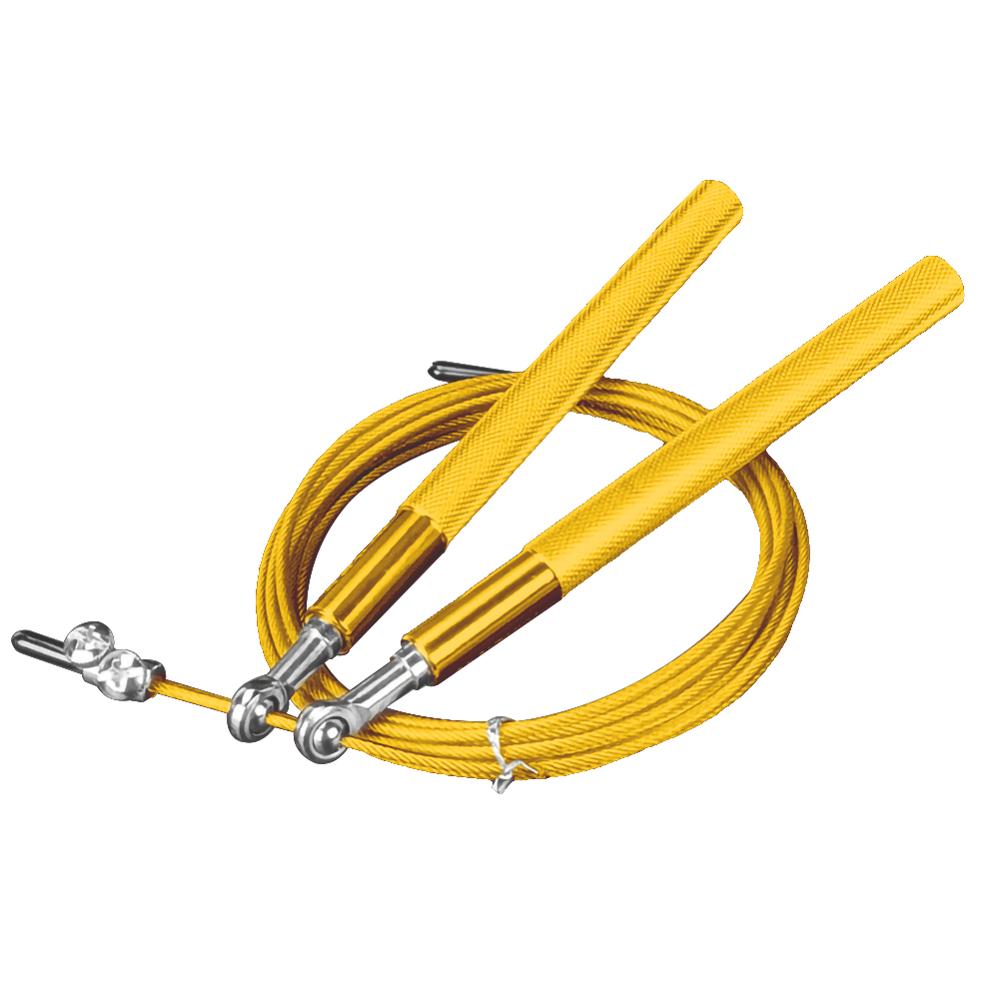 3M Jump Skipping Ropes Cable Steel Adjustable High Speed Steel Double Bearing Jump Ropes Crossfit Training Sports Exercises: Yellow