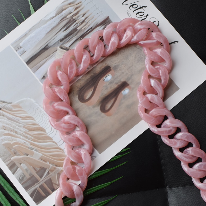 10PCS Set Acrylic Resin Chain Bag Plastic Strap Bag Accessories Shoulder Strap Parts Jewelry Parts Delicate Circles Good