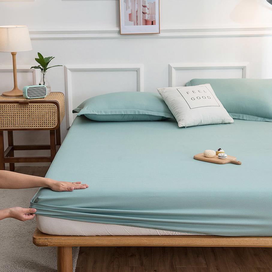 Style concis couvre-lit à la ménage literie chambre décoration matelas Protecto drap de lit (pas de taie d'oreiller) automne F0104: green / 200*220CM