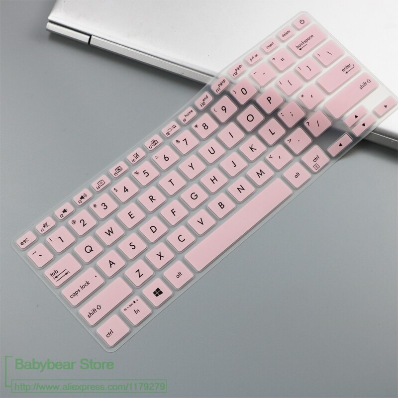 Silicone For Asus Vivobook S13 S330Un S330 S330Ua S330U Adol 13 13.3 Inch Laptop Keyboard Protective Keyboard Cover Protector: pink