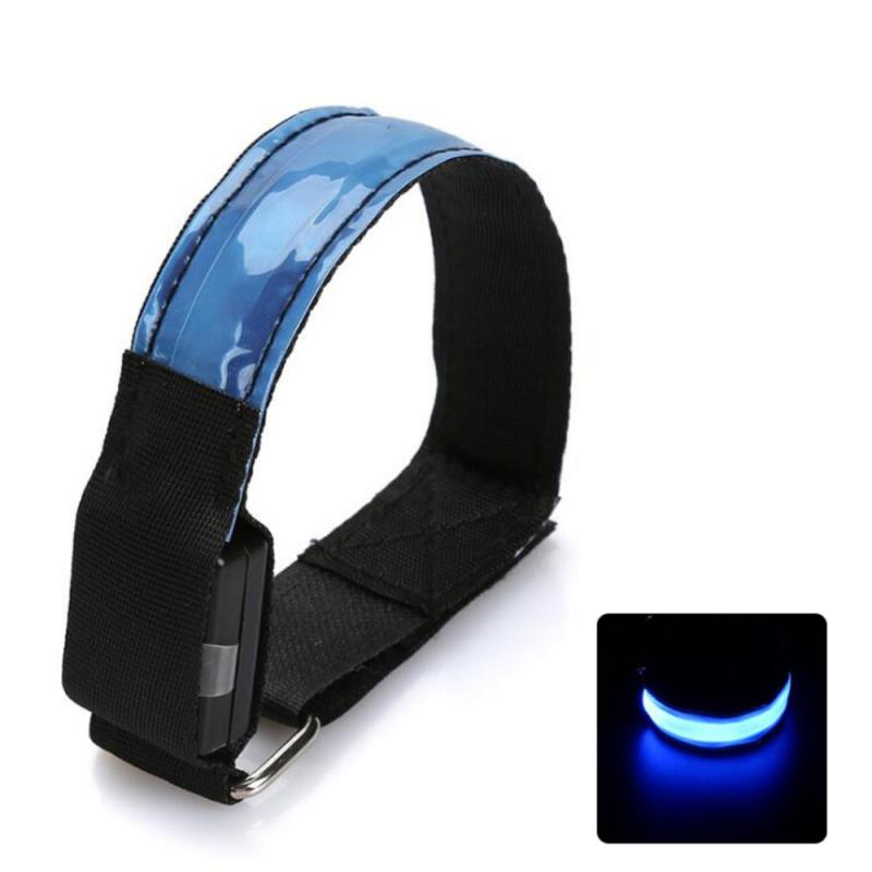 LED Safety Reflective Belt Warning Light Outdoor Night Jogging Walking Cycling Running Biking Arm Band Wristband Flashing Belt: 02