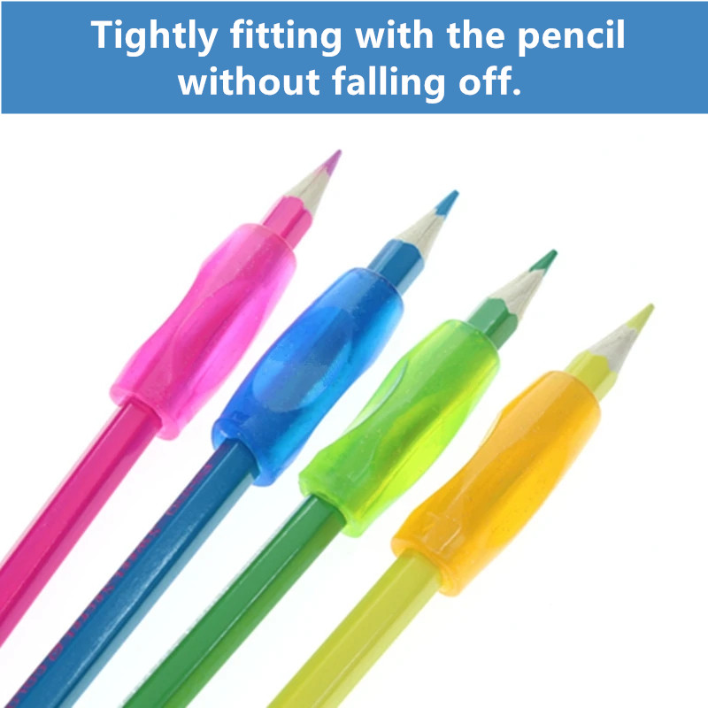 1 zestaw długopis uchwyt robić trzymania ołówka specjalne dla lewa ręka również robić prawa ręka dzieci dzieci szkoła biurowe miękkie silikonowe pomoc pisma odręcznego