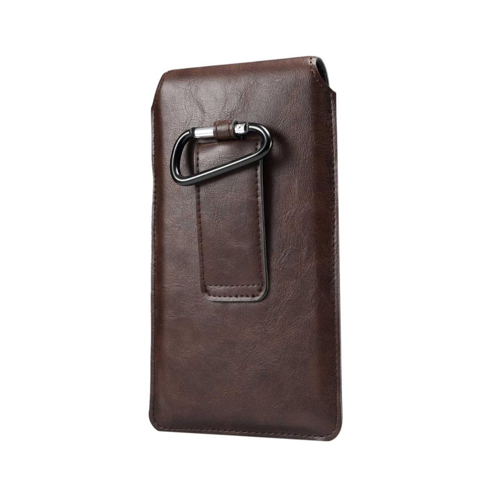 Ultrathin Men&#39;s Universal phone Bag for Xiaomi Max Retro Waist Pouch for iphone XR Huawei mate 20 X Case Fit For All Phone Model