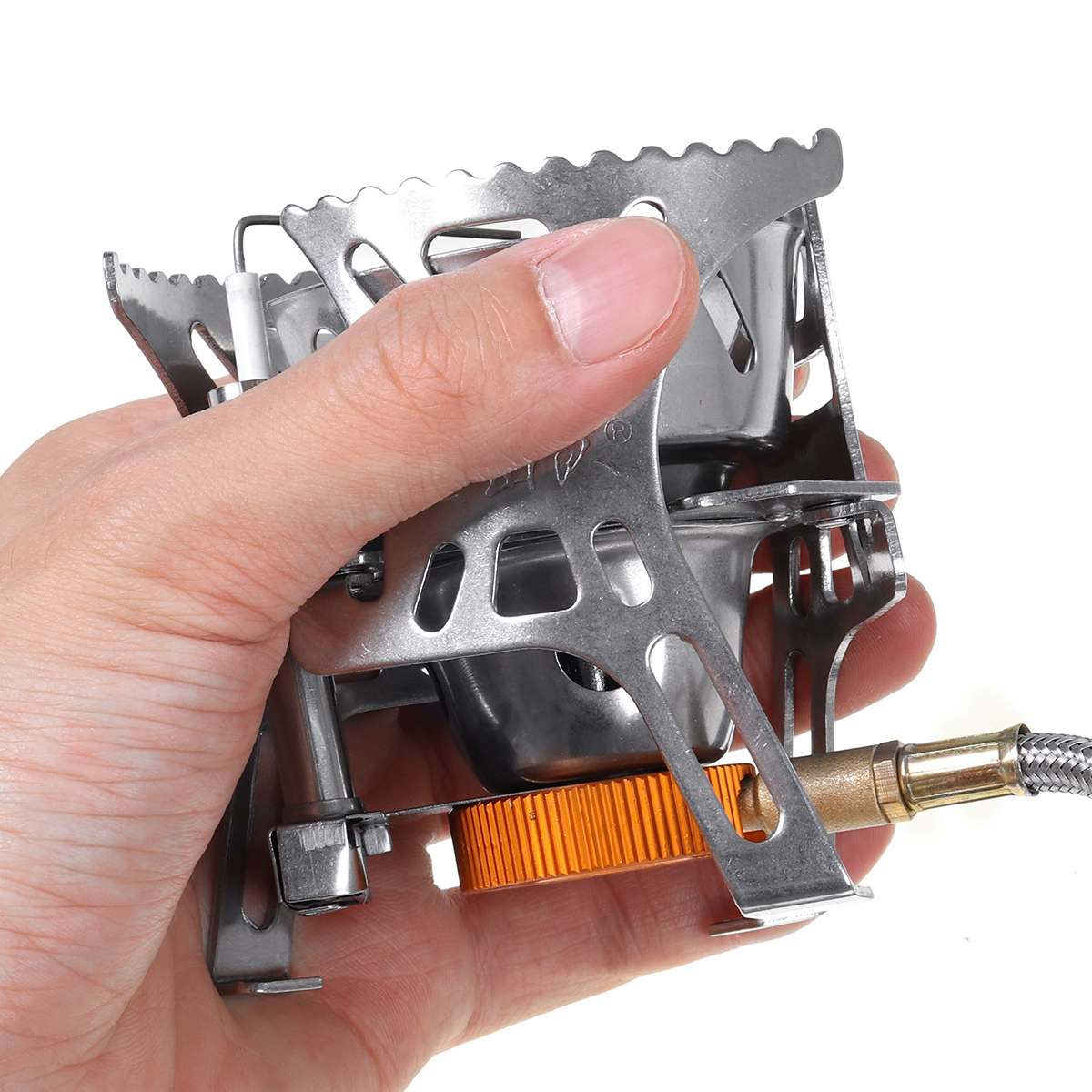 3700W Foldable Camping Gas Stove Backpacking Stove with Storage Case Windbreak & Energy Saving Picnic Cooking Burners