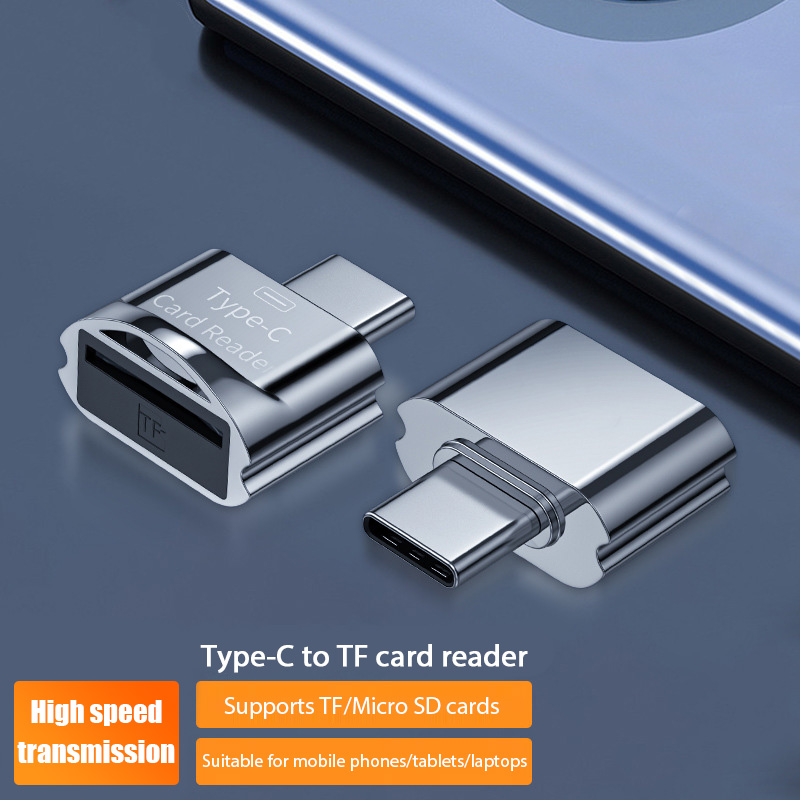 Micro SD to Type C Card Reader OTG USB Type-C Adapter Phone External Memory TF SD Card Adapter for Laptop Samsung Xiaomi