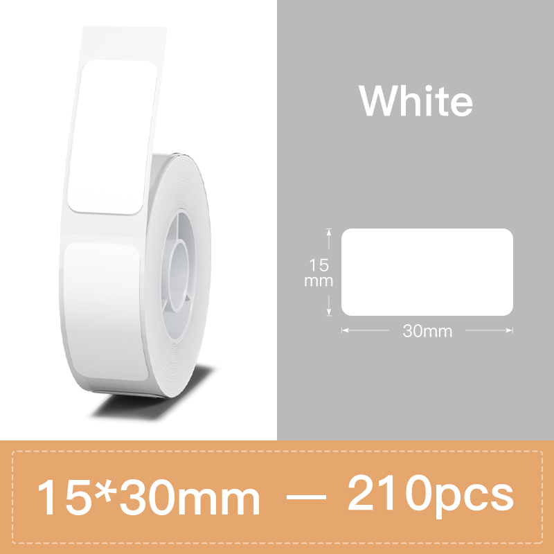Niimbot Transparents Clear Pure White Thermal Label Sticker Paper Roll Self-Adhesive Barcode Price Name Printing for D11 D110: Black on Green