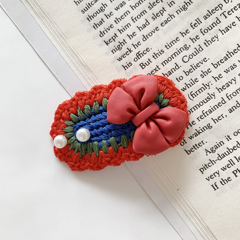 Hand-woven Accessories For Hair Baby Clip Hair Pins Kids Girls Hair Styling Tools Hairpin Hair Wear Headdress Barrettes Bb Clips