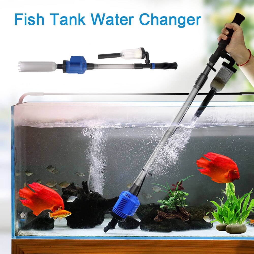 Elektrische Sifon Filter Vacuum Gravel Water Changer Aquarium Zand Wasmachine Aquarium Sifon Operated Cleaner Us Plug