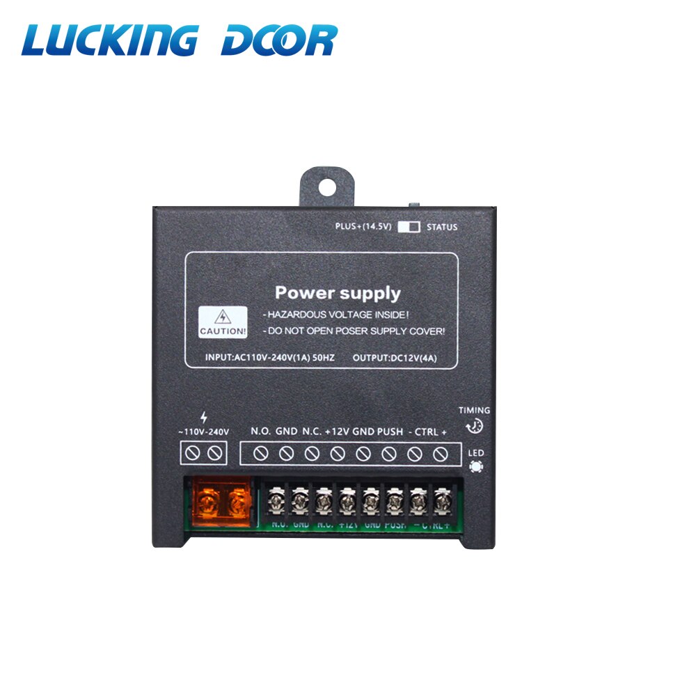 DC 12V Door Access Control system Switch Power Supply 4A / AC 110~240V RFID Fingerprint Access Control System