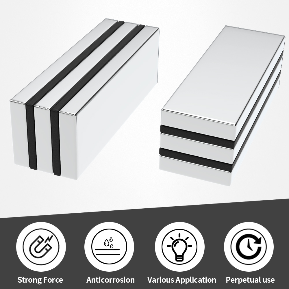 60 x 20 x 5 mm, leistungsstarker Magnetblock für Kühlschrank, DIY-Projekte, Wissenschaft und Büro, Kühlschrankmagnet