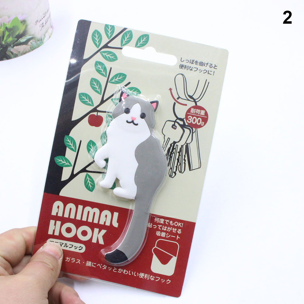 Hameçons animaux dessin animé en vogue | 1 pièce, pâte de réfrigérateur, décoration de maison Portable mignonne MDD88: 2