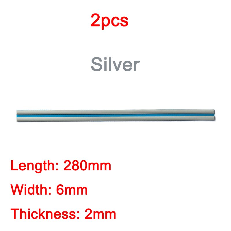 Notebook rubber pad for HP 15 inch shell Dell Lenovo notebook rubber strip bottom shell silver foot pad 280mm: 2pcs