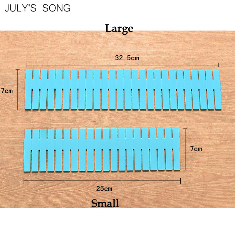 4 stk/sæt gør-det-selv-gitter skuffeopdeler plast justerbar skuffe klapplade stretch separator skilleplade skab opbevaringsorganisator