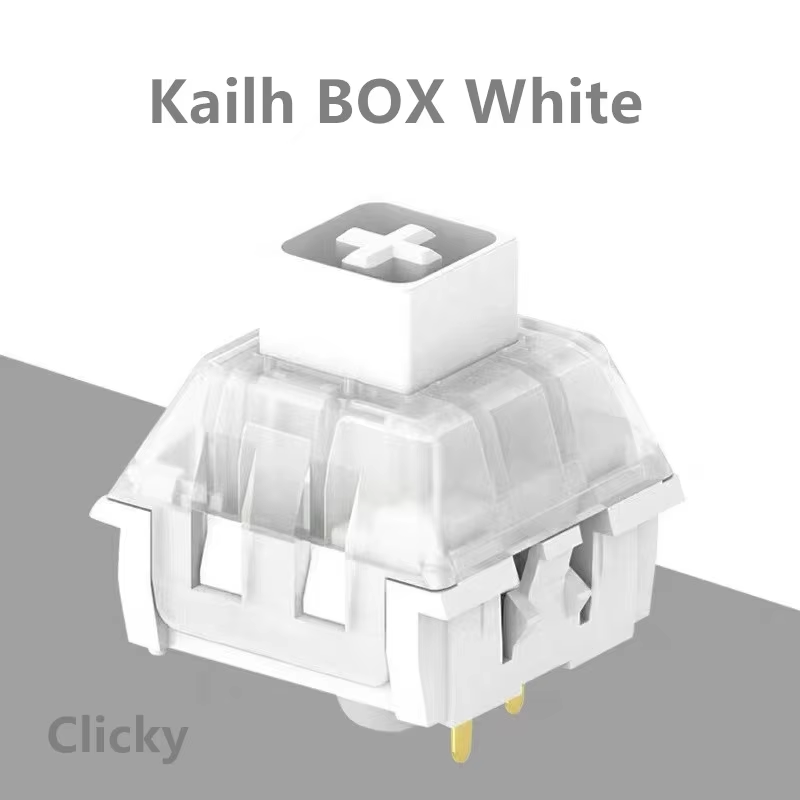 Kailh Box White Switch Custom Mechanical Keyboard Switches 3 Pins 55g Clicky Tactile Box White SMD RGB Gaming Switch Swap