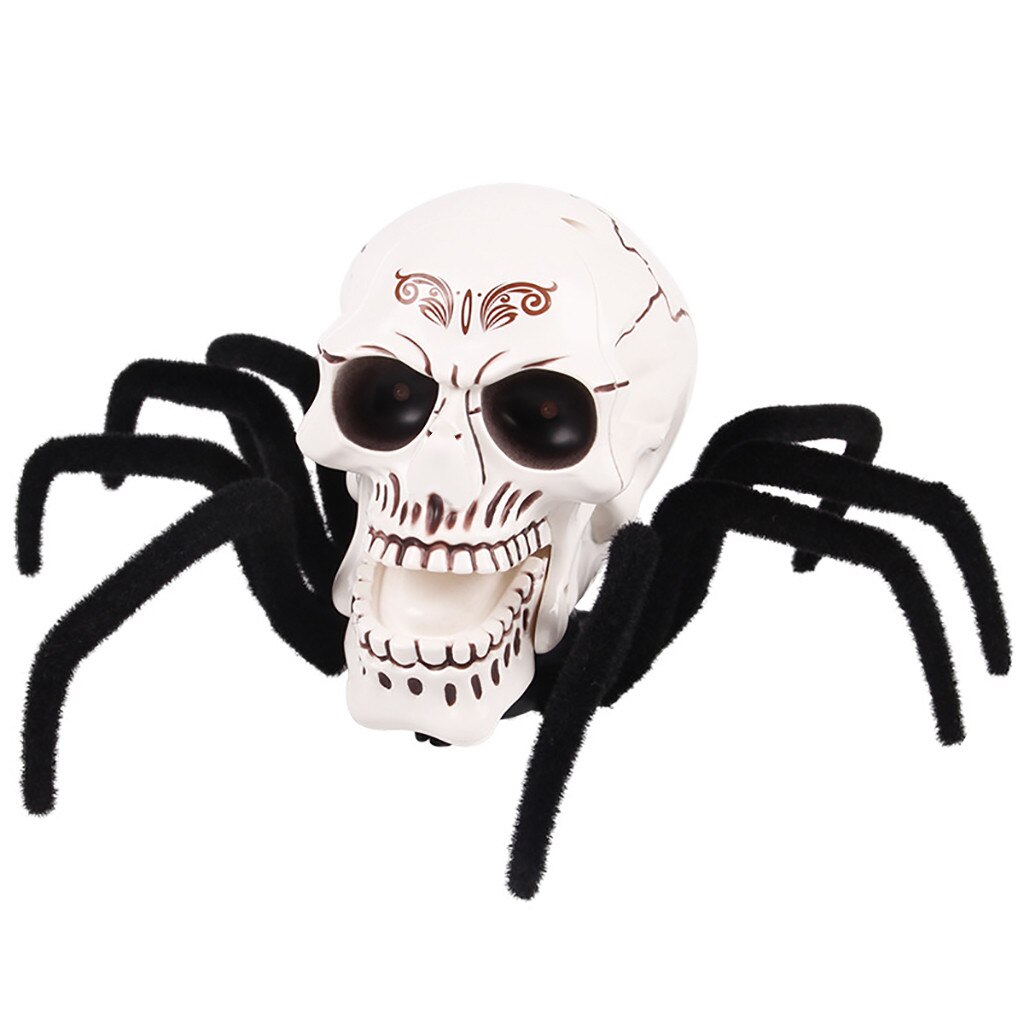 Halloween party items Spider Remote Control Animal Horror Realistic Halloween Toys L814: A