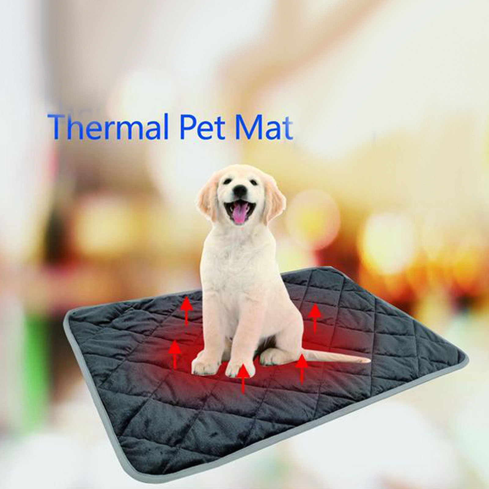 Hond Kat Winter Warm Elektrische Verwarmde Pad Mat Tapijt Voor Dieren Pet Waterdichte Pluche Bed Deken Kachel Tapijt Verwarming pad