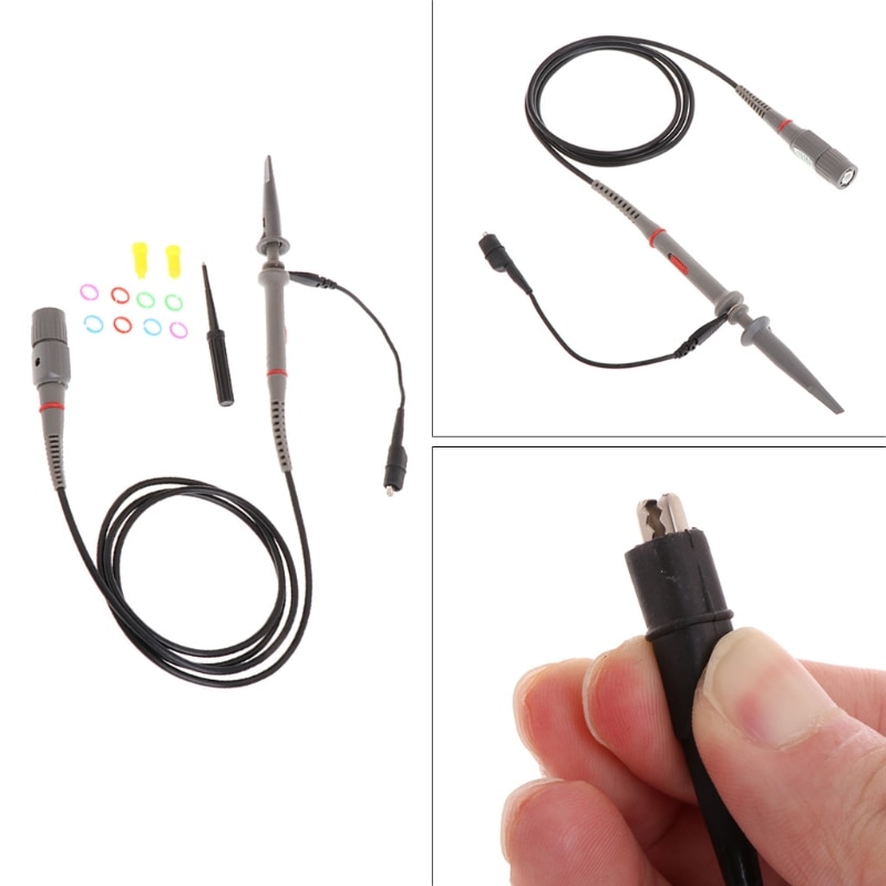 1X 10X 80MHz High Precision Oscilloscope Probe Alligator Test Clip with Adjustable Attenuation Rate 'lirunzu